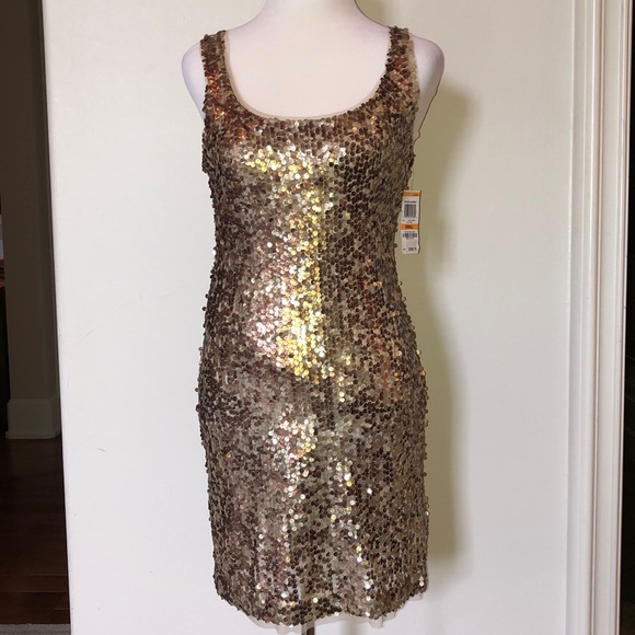 INC International Concepts Dresses & Skirts - INC International Concepts Gold sequined dress NWT